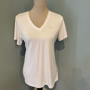 Under Armour Heat Gear white v-neck